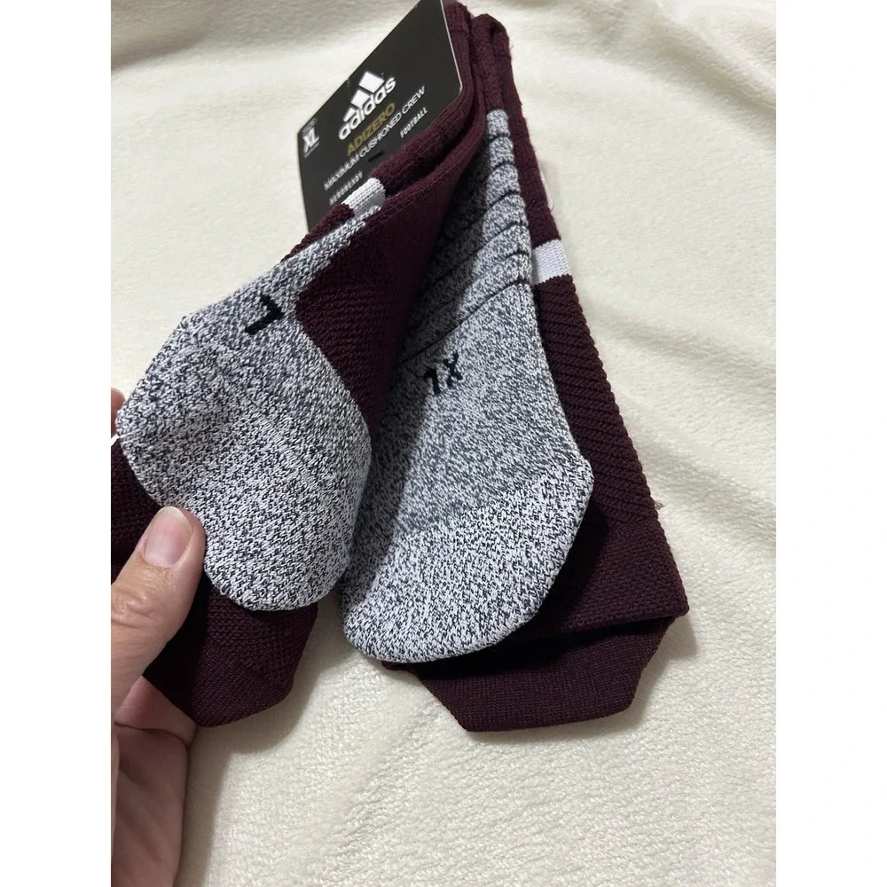 Adidas Adizero Mens Football Max Cushioned Crew Socks XL (JC)
